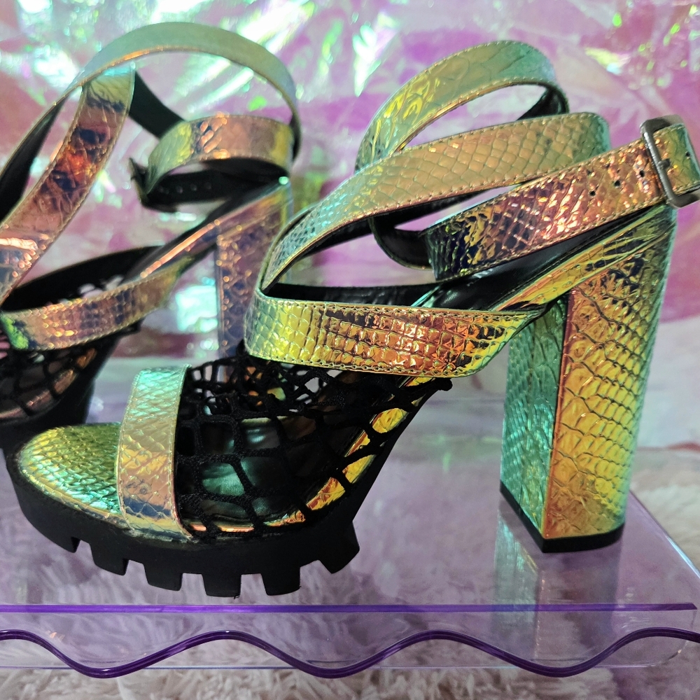 Cape Robbin | Mermaid THIRST TRAP Strappy Ankle Sandal - Size 8.5